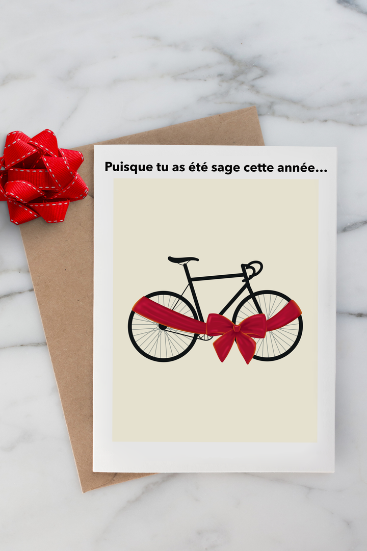 BUMMEL STUDIO - Carte de souhait Cycliste